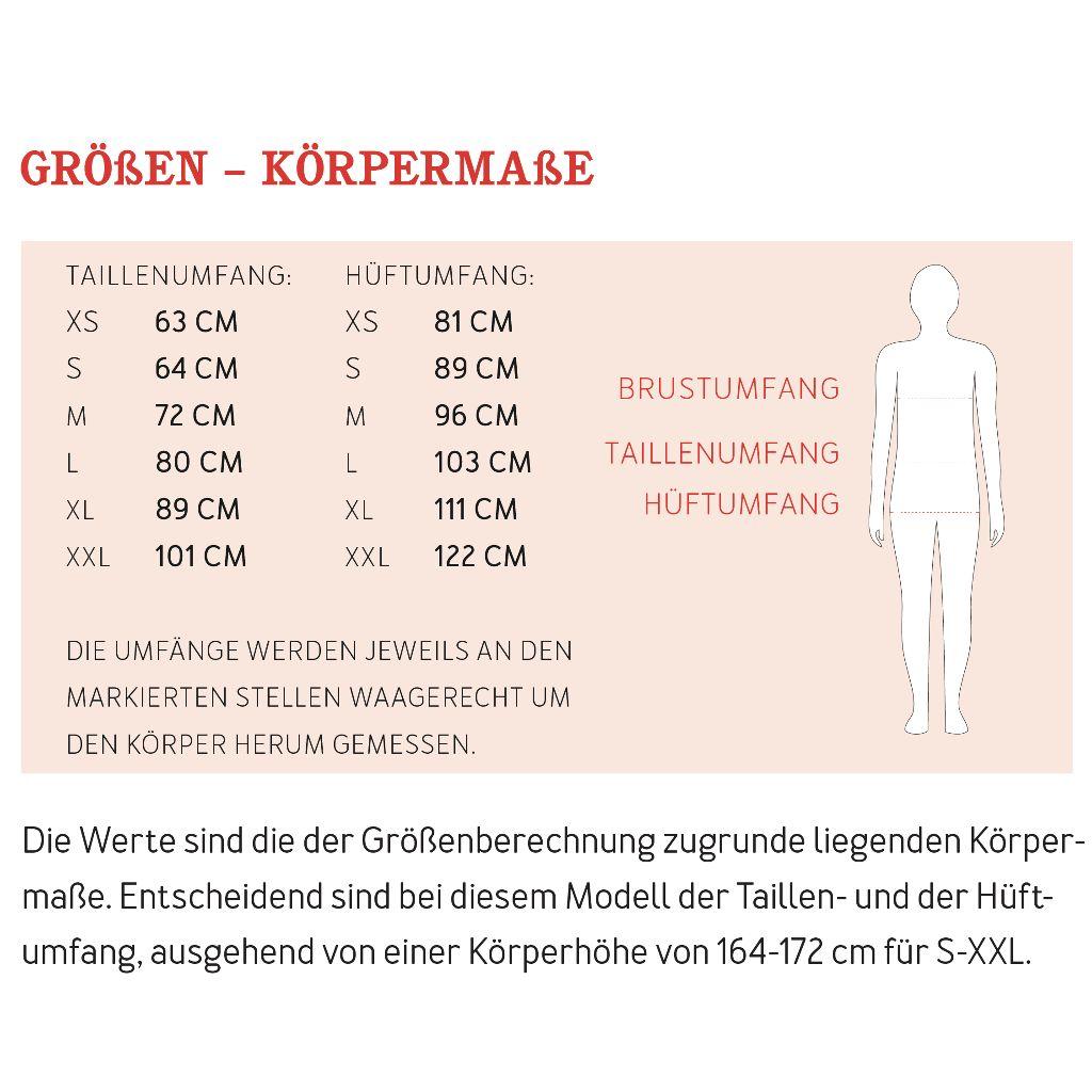 Papierschnittmuster Sweatrock mit Schlitz Frau Irma XS-XXL